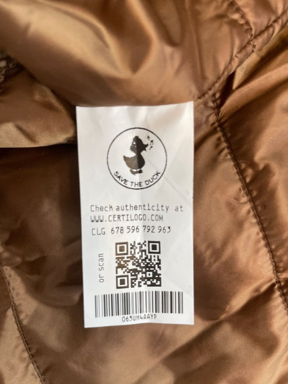 Save The Duck Womens Faux Fur Hooded Jacket In Brown Women's Size S MSRP$428 NWT - Picture 9 of 10